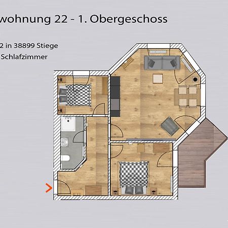 Auszeit-Im-Harz Haus 5 Wohnung 22 Stiege Extérieur photo
